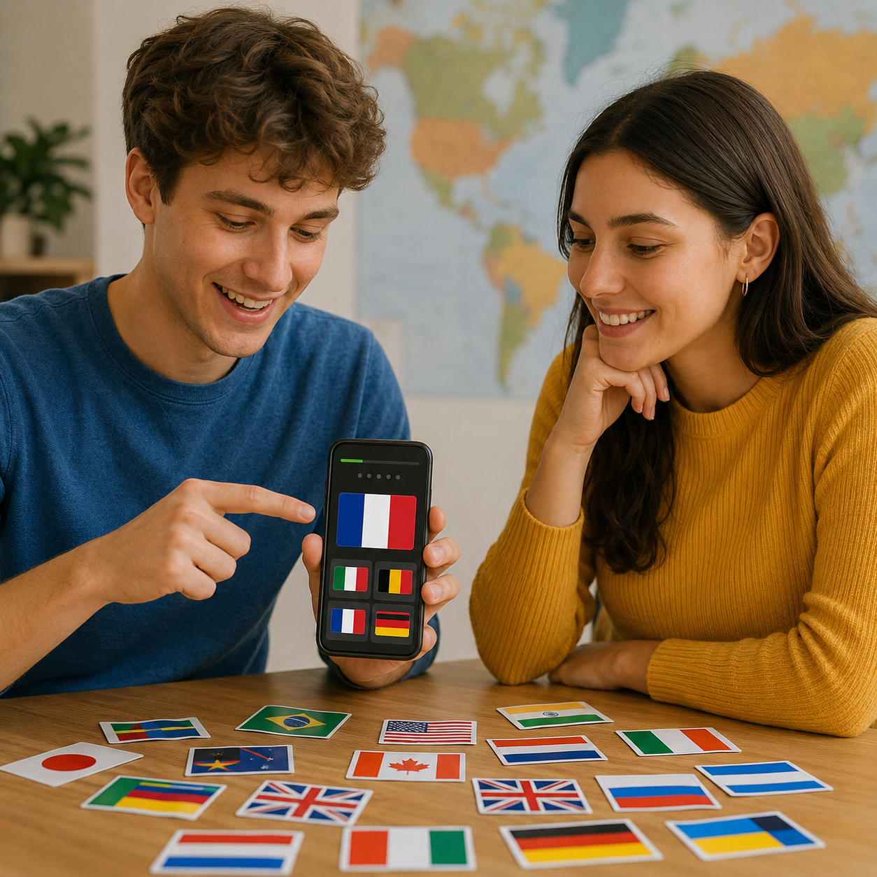 Reconocer banderas de países jugando desde el celular
