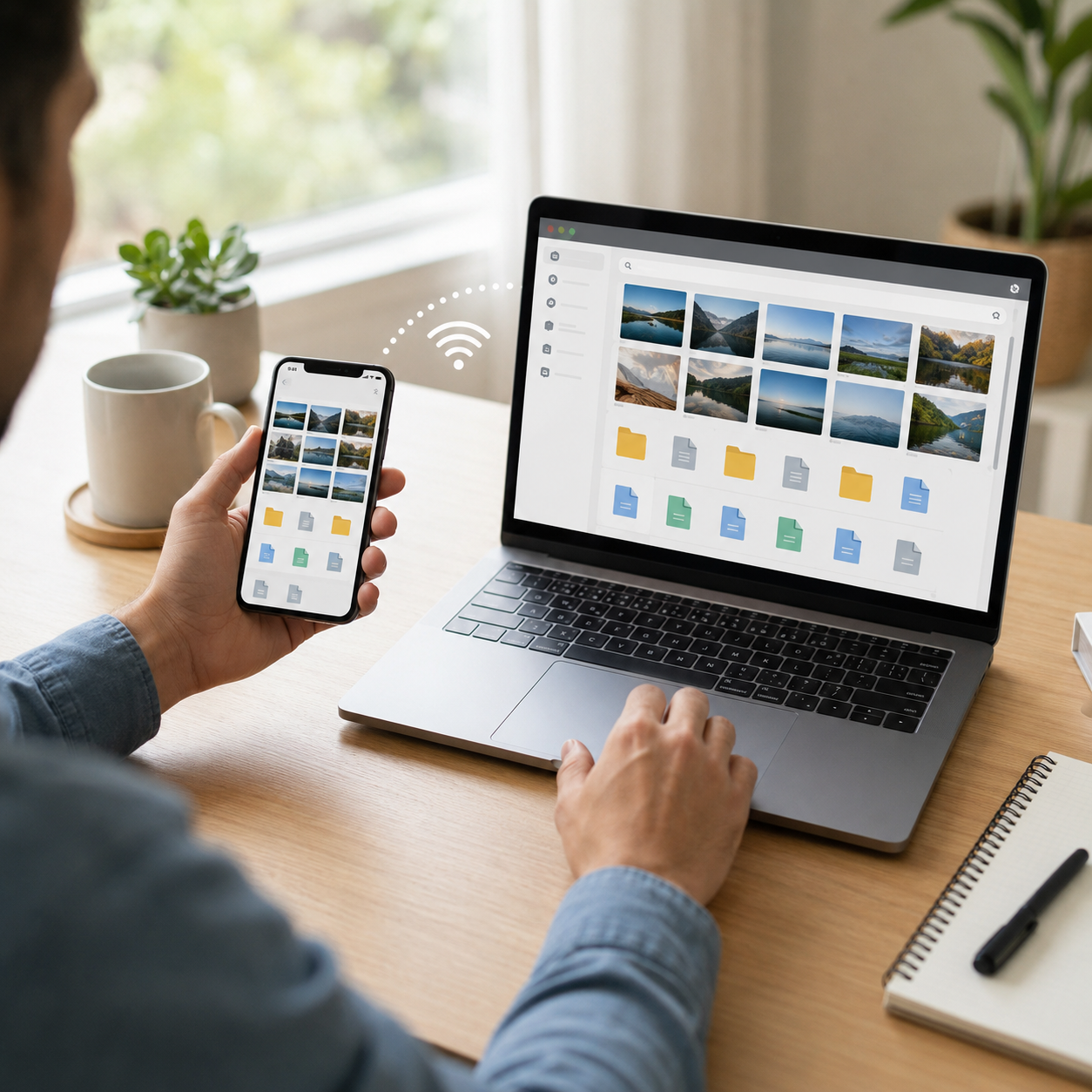 Compartir archivos entre celular y computadora sin cables