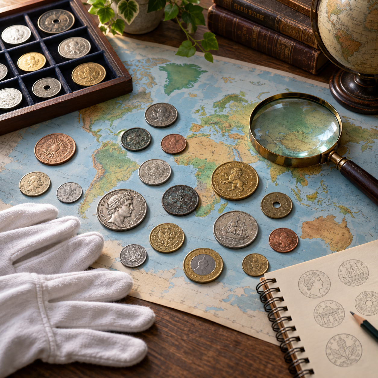 Identificar monedas de diferentes países con una foto